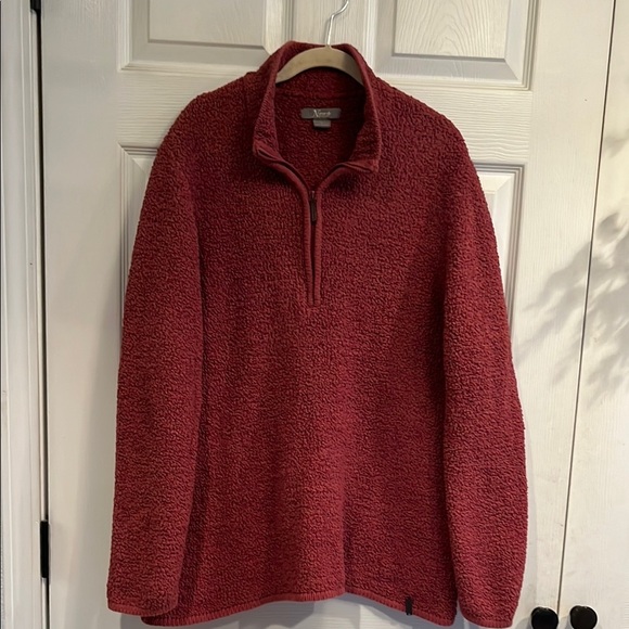 Natural Reflections Burgundy Zip Up Jacket with Stand-Up Collar - Picture 1 of 5